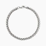 Bracelet Jany Maille Palmier Or Blanc - Bracelets cha&icirc;ne Femme | Histoire d&rsquo;Or