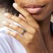 Bague Sare Or Rose Topaze Et Oxyde De Zirconium - Bagues solitaires Femme | Histoire d’Or