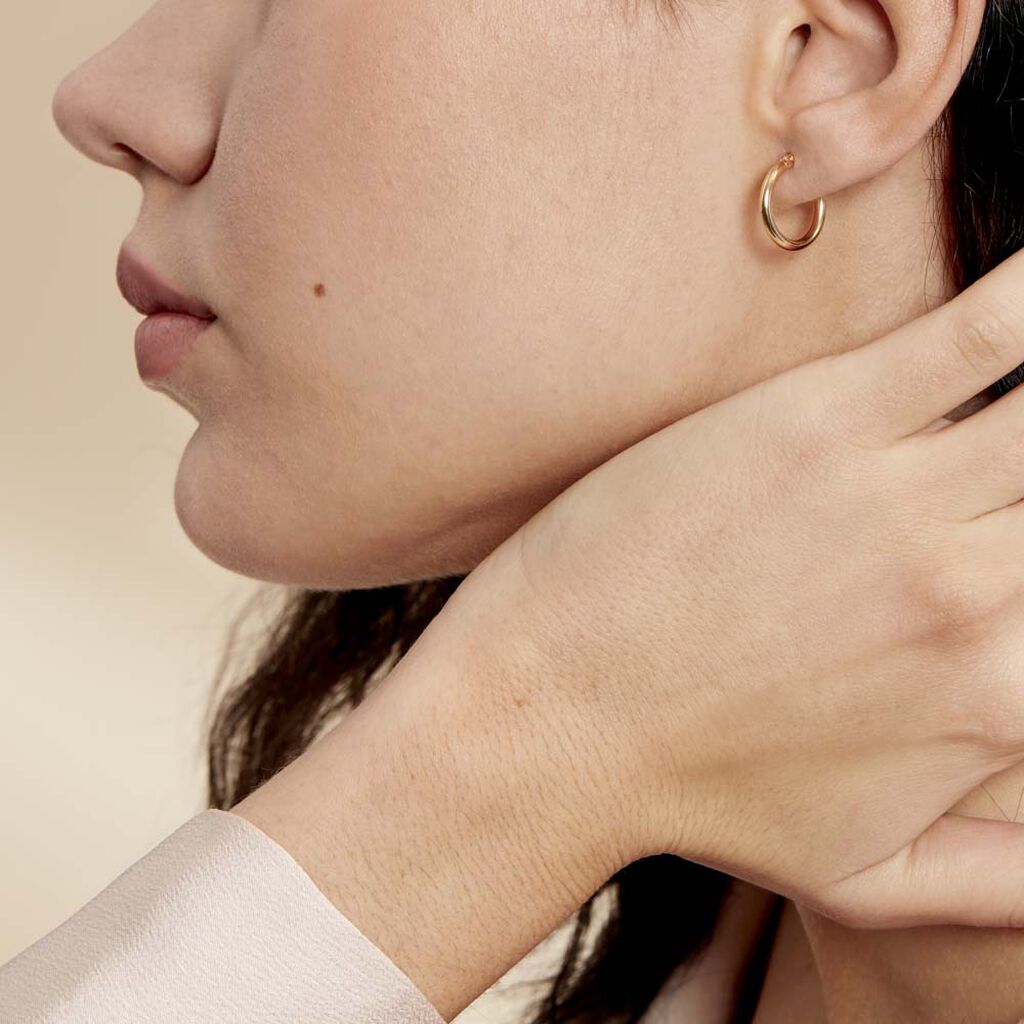 Créoles Verania Or Jaune - Boucles d'oreilles créoles Femme | Histoire d’Or