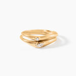 Bague Allie Plaqu&eacute; Or Jaune Oxyde De Zirconium -  Femme | Histoire d&rsquo;Or