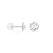 Boucles D'oreilles Puces Star Or Blanc Oxyde De Zirconium - Clous d'oreilles Femme | Histoire d’Or