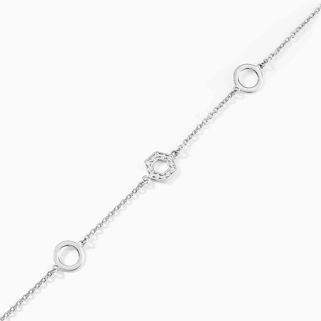 Bracelet Jalila Argent Blanc Oxyde De Zirconium - Nouveautés Femme | Histoire d’Or