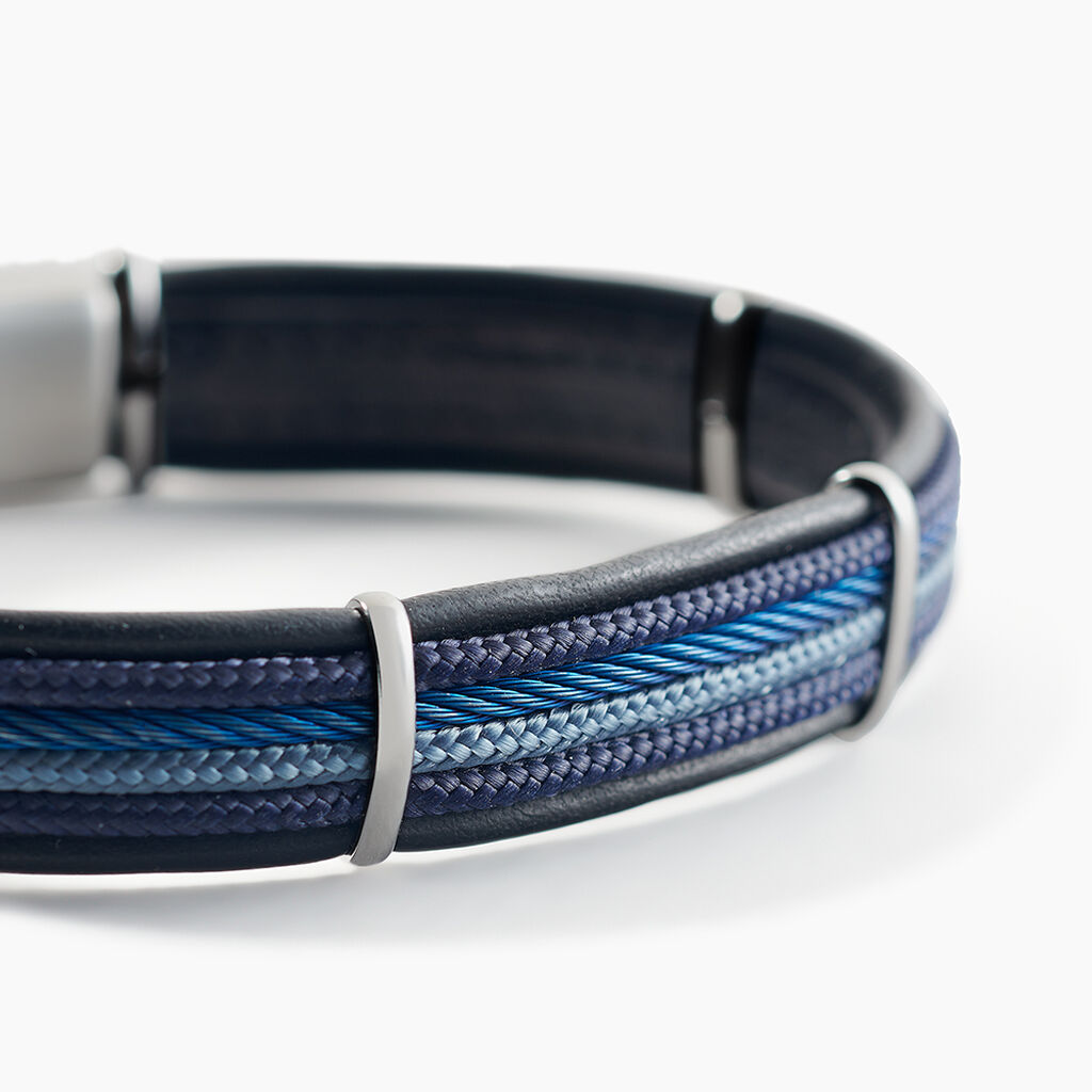 Bracelet Jourdan Marin Cuir Multicolore - Nouveautés bijoux Homme | Histoire d’Or