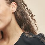 Boucles D'oreilles Puces Philine Fleur Or Blanc Oxyde De Zirconium - Clous d'oreilles Femme | Histoire d&rsquo;Or