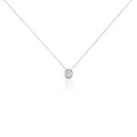 Collier Columbine Or Blanc Oxyde De Zirconium Blanc - Colliers Femme | Histoire d&rsquo;Or