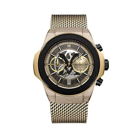 Montre Montignac Round Chrono Champagne - Montres Homme | Histoire d&rsquo;Or