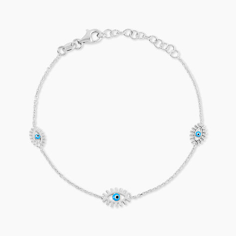 Bracelet Parad'eyes Argent Blanc - Bracelets Femme | Histoire d&rsquo;Or
