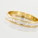 Alliance Laura Diamantee Ruban Plat Or Bicolore - Alliances Famille | Histoire d’Or