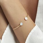 Bracelet Jonc Heida Or Jaune Nacre - Bracelets joncs Femme | Histoire d&rsquo;Or