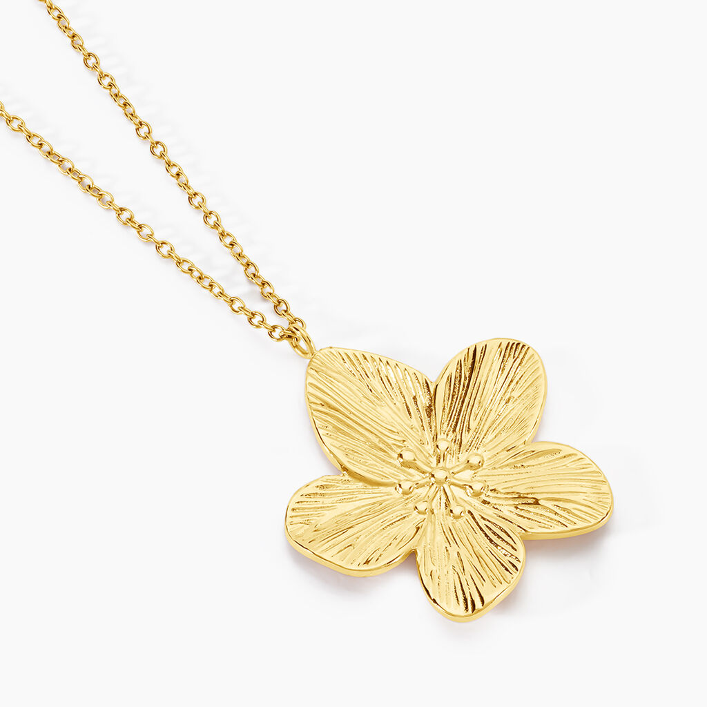 Collier Barbade Acier Jaune - Bijoux sans pierre Femme | Histoire d&rsquo;Or