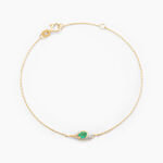 Bracelet Emotion Or Jaune Emeraude Diamant - Bracelets Femme | Histoire d&rsquo;Or