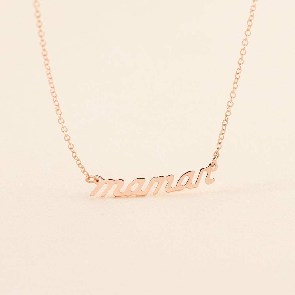 Collier Mendi Argent Rose - F&ecirc;te des m&egrave;res Femme | Histoire d&rsquo;Or