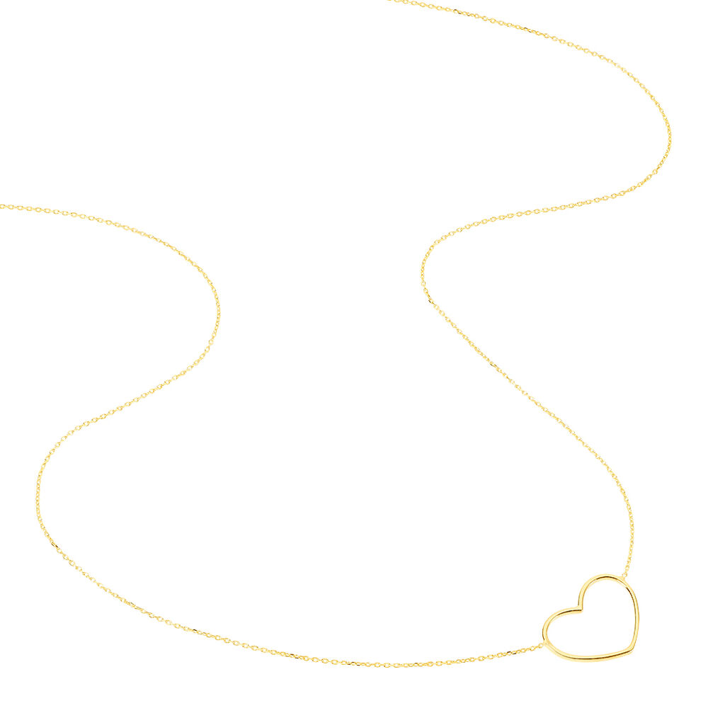 Collier Roselin Or Jaune - Colliers Coeur Femme | Histoire d’Or