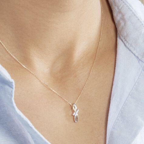 Collier Soukayna Or Bicolore Diamant - Colliers Femme | Histoire d’Or