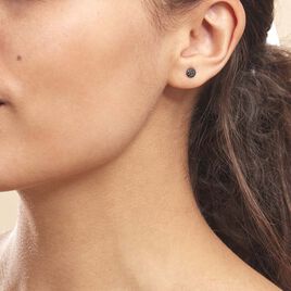 Boucles D'oreilles Puces Teani Or Blanc Diamant - Clous d'oreilles Femme | Histoire d’Or