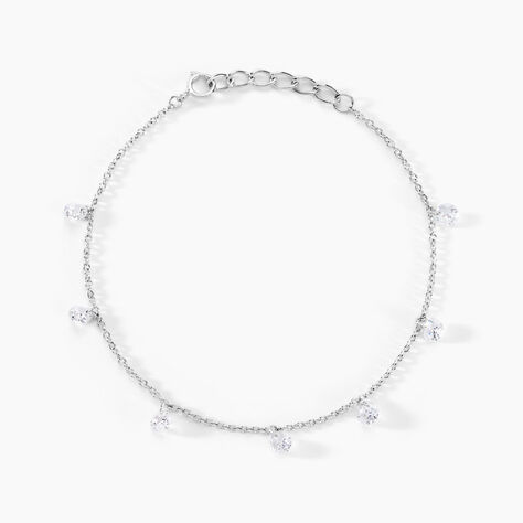 Bracelet Argent Collie Argent Blanc Oxyde - Bracelets Femme | Histoire d&rsquo;Or