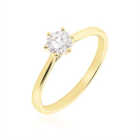 Bague Solitaire Athena Or Jaune Diamant - Bagues solitaires Femme | Histoire d’Or