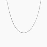 Collier Arletty Argent Blanc - Bijoux sans pierre Femme | Histoire d&rsquo;Or