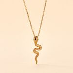 Collier Yasha Plaqu&eacute; Or Jaune Spinelle Synth&eacute;tique - Colliers Femme | Histoire d&rsquo;Or