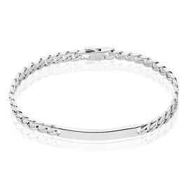 Bracelet Identité Clementine Maille Gourmette Argent Gris - Gourmettes Femme | Histoire d’Or