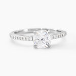 Bague Solitaire Celina Argent Blanc Oxyde De Zirconium - Bagues solitaires Femme | Histoire d&rsquo;Or