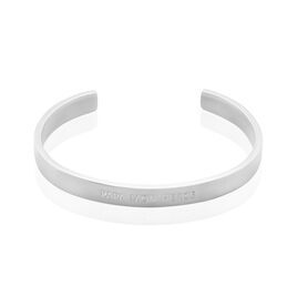 Bracelet Jonc Abellio Acier Blanc - Bracelets fantaisie Homme | Histoire d’Or