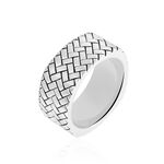 Bague Argent Blanc - Bagues Homme | Histoire d&rsquo;Or