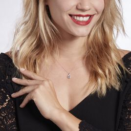 Collier Dalil Or Blanc Topaze Oxyde - Colliers Femme | Histoire d’Or