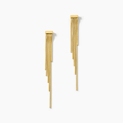 Boucles D'oreilles Pendantes Josephine Acier Doré - Boucles d'oreilles fantaisie Femme | Histoire d’Or