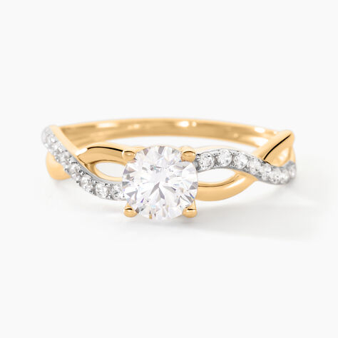 Bague Tilla Or Jaune Oxyde De Zirconium - Bagues solitaires Femme | Histoire d&rsquo;Or