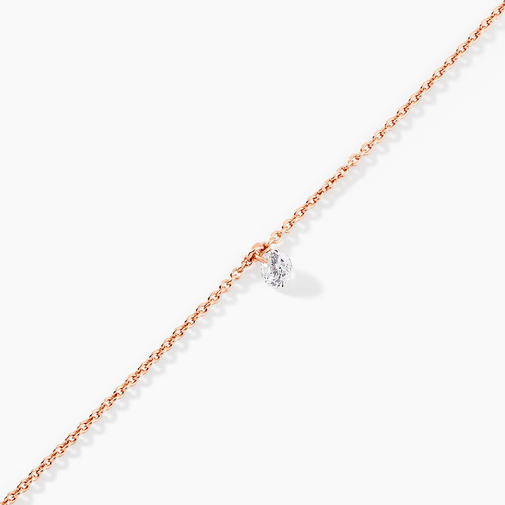 Bracelet Constantin Argent Rose Oxyde De Zirconium - Bracelets Femme | Histoire d&rsquo;Or