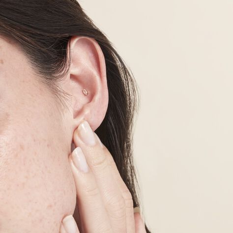 Piercing D'oreille Or Jaune Albiza Oxyde De Zirconium - Bijoux Femme | Histoire d’Or