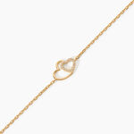 Bracelet Alexandra Plaqu&eacute; Or Jaune Oxyde De Zirconium - F&ecirc;te des m&egrave;res Femme | Histoire d&rsquo;Or