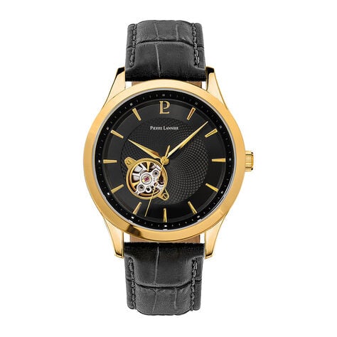 Montre Pierre Lannier Fleuret Noir - Montres Homme | Histoire d&rsquo;Or