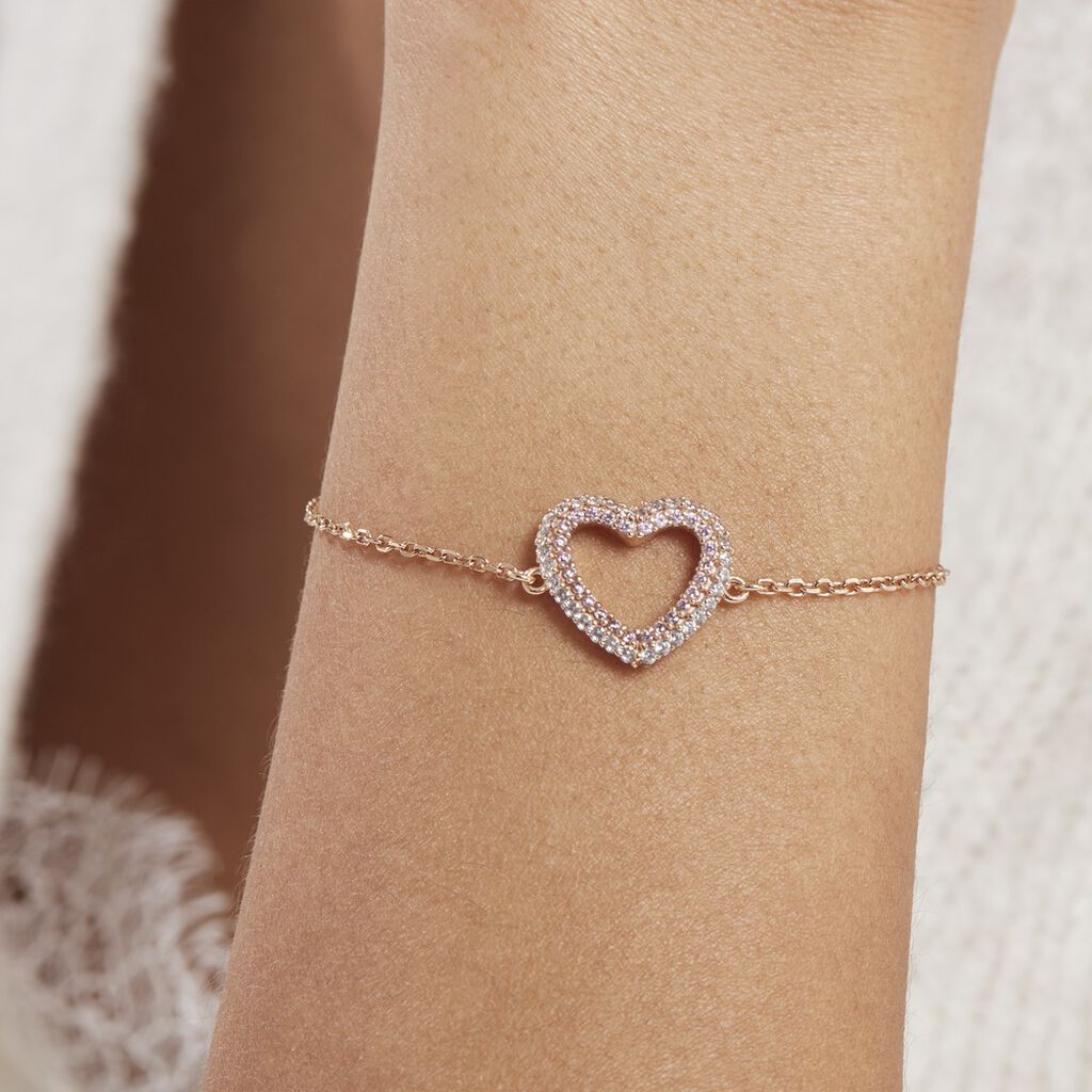 Bracelet Plaqué Or Jaune Xavia Oxydes De Zirconium - Bracelets Femme | Histoire d’Or