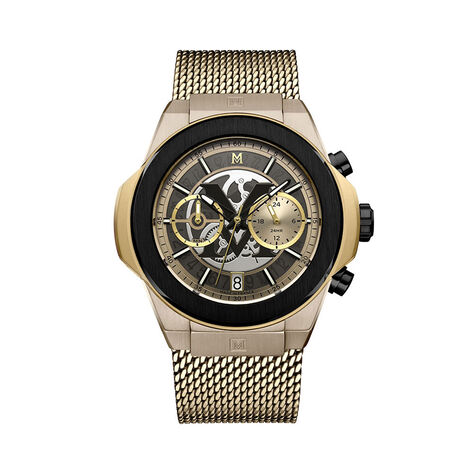 Montre Montignac Round Chrono Champagne - Montres Homme | Histoire d&rsquo;Or