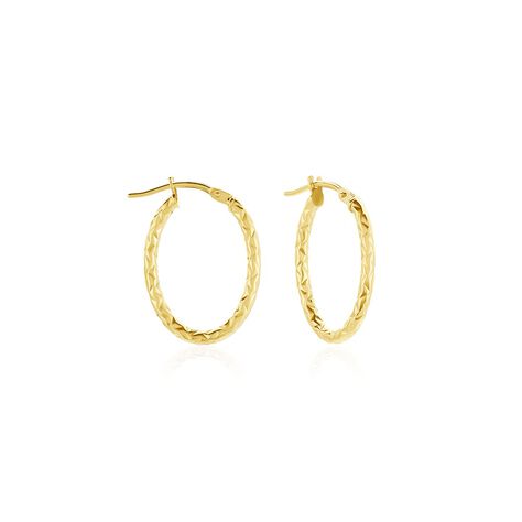 Créoles Carlyle Or Jaune - Boucles d'oreilles créoles Femme | Histoire d’Or