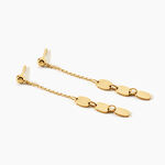 Boucles D'Oreilles Pendantes Lueur Argent Dor&eacute; A L'Or 750/1000 - Boucles d'oreilles pendantes Femme | Histoire d&rsquo;Or