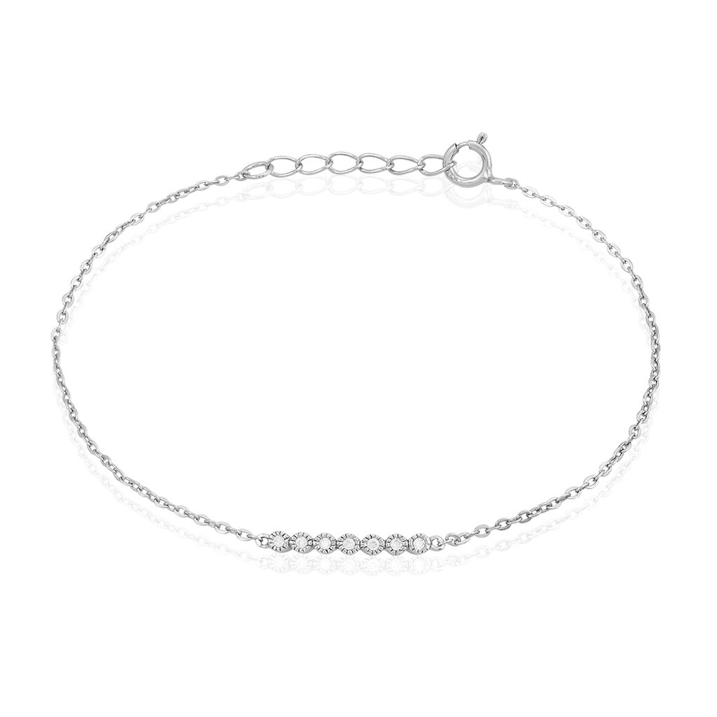 Bracelet Aryles Argent Blanc Oxyde De Zirconium