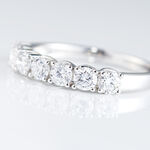 Alliance Eloisa Or Blanc Diamant Synthetique - Alliances Femme | Histoire d&rsquo;Or