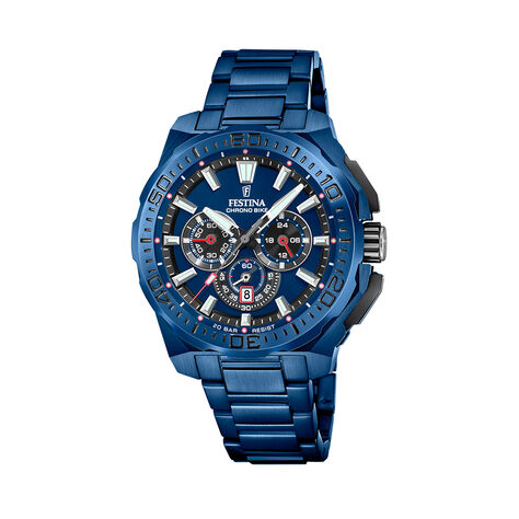 Montre Festina Chrono Bike Edition Speciale Bleu - Nouveautés Homme | Histoire d’Or