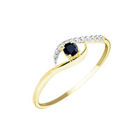 Bague Or Jaune Karmele Saphir
