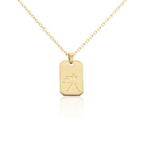 Collier Plaqu&eacute; Or Quintien - Colliers Zodiaque Homme | Histoire d&rsquo;Or