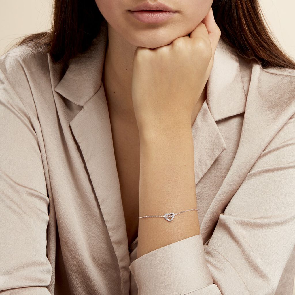 Bracelet Delicata Argent Blanc Oxyde De Zirconium - Bracelets Femme | Histoire d’Or