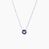 Collier Serafine Argent Blanc Lapis Lazuli Oxyde