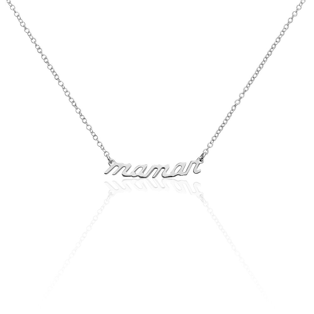collier maman argent