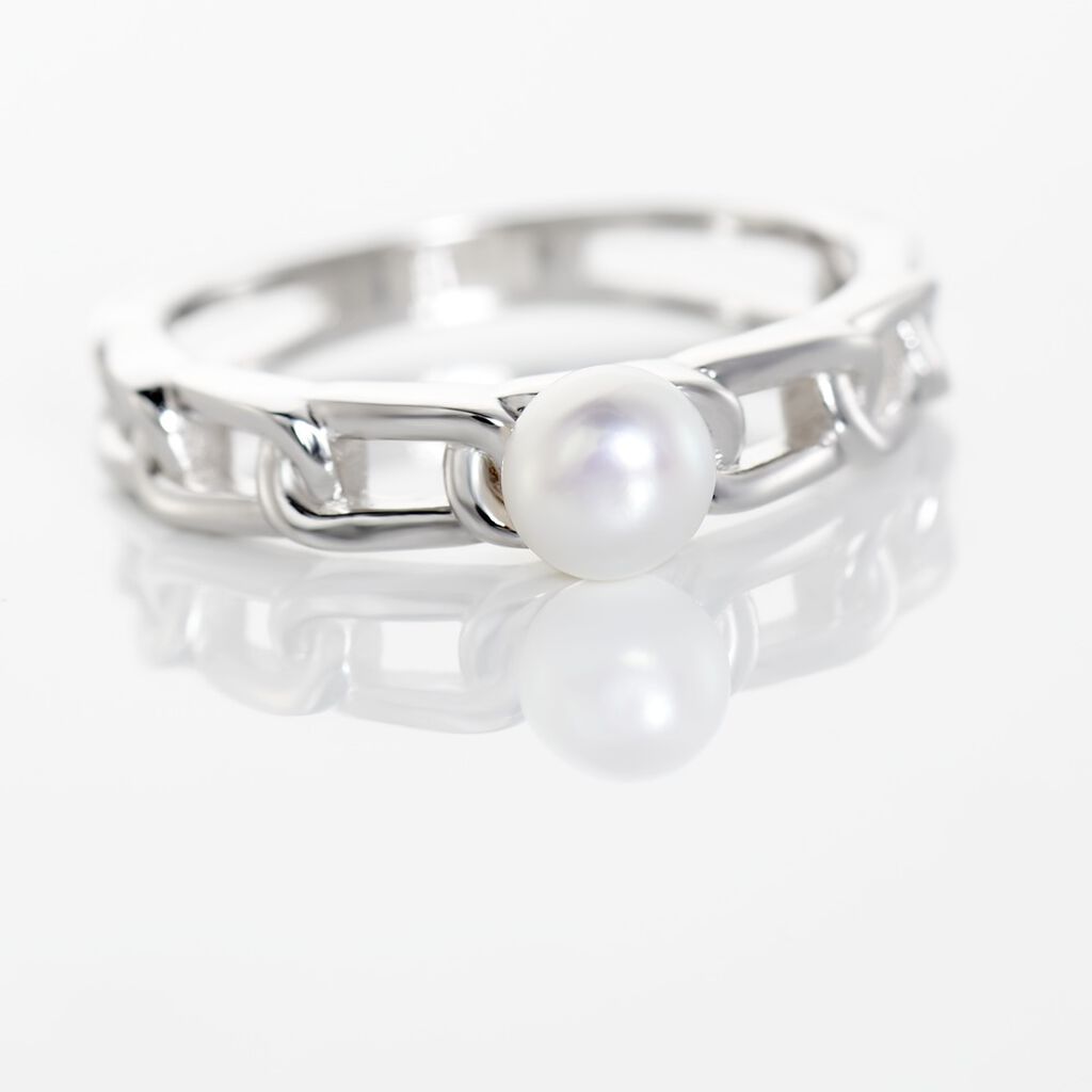 Bague Morgain Argent Perle De Culture - Bagues avec pierre Femme | Histoire d’Or