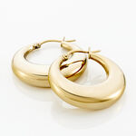 Cr&eacute;oles Creolia Acier Jaune - Boucles d'oreilles cr&eacute;oles Femme | Histoire d&rsquo;Or