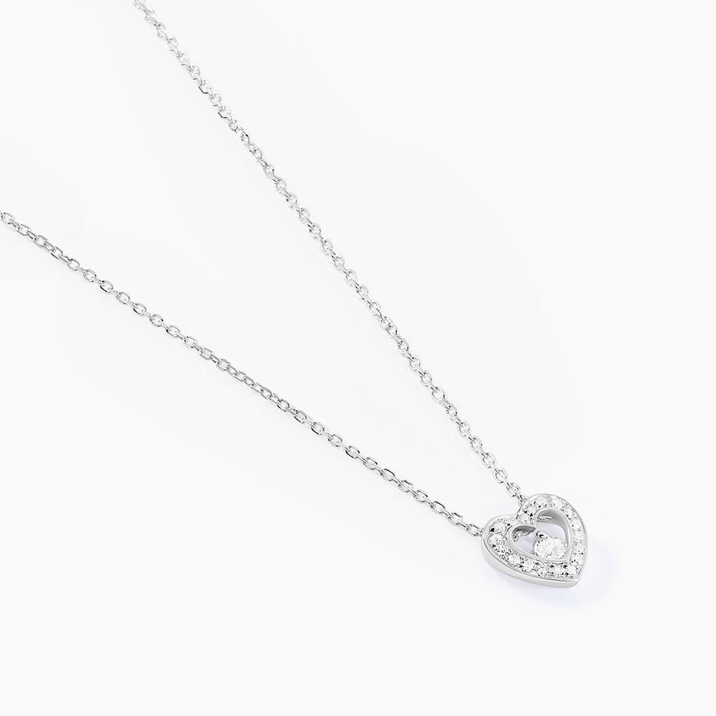 Collier Purete Or Blanc Diamant - Colliers Femme | Histoire d’Or