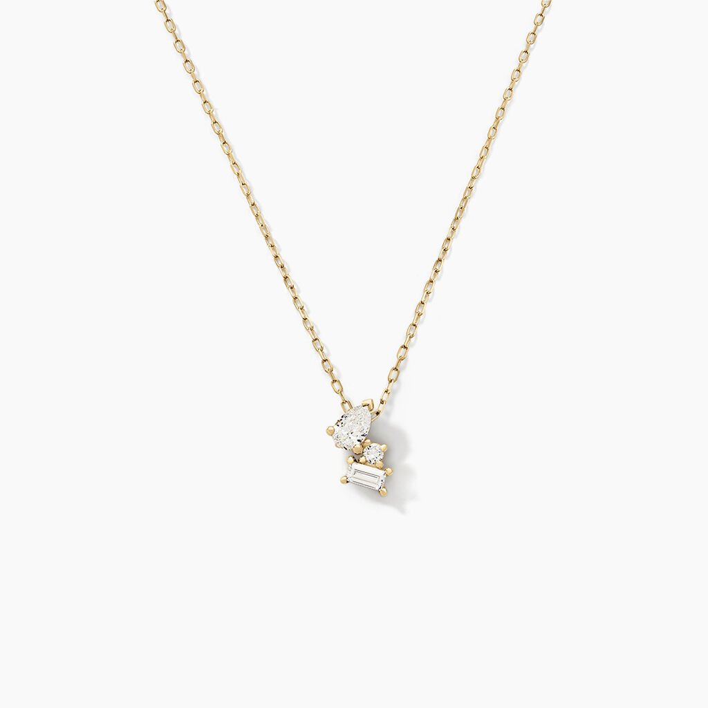 Collier Ptolema Or Jaune Diamant Synthétique - Colliers Femme | Histoire d’Or